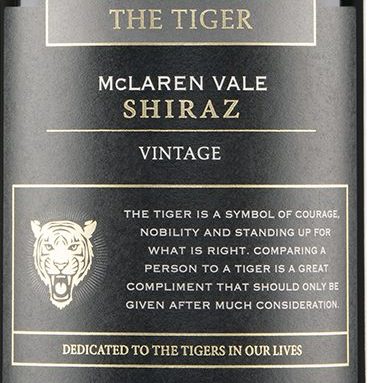 Allegiance Wines The Tiger Shiraz NV