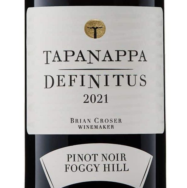 Tapanappa Definitus Pinot Noir Foggy Hill low res