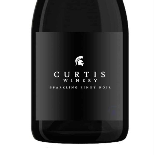 curtis winery sparkling pinot noir bottle shot