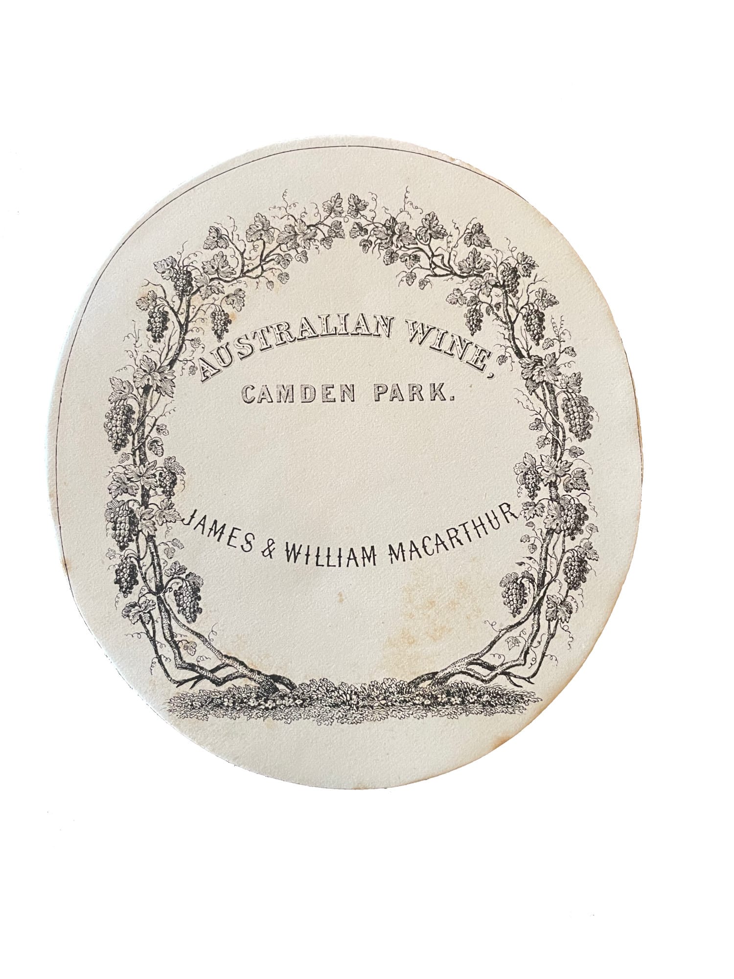 Page Canon Camden Park Label