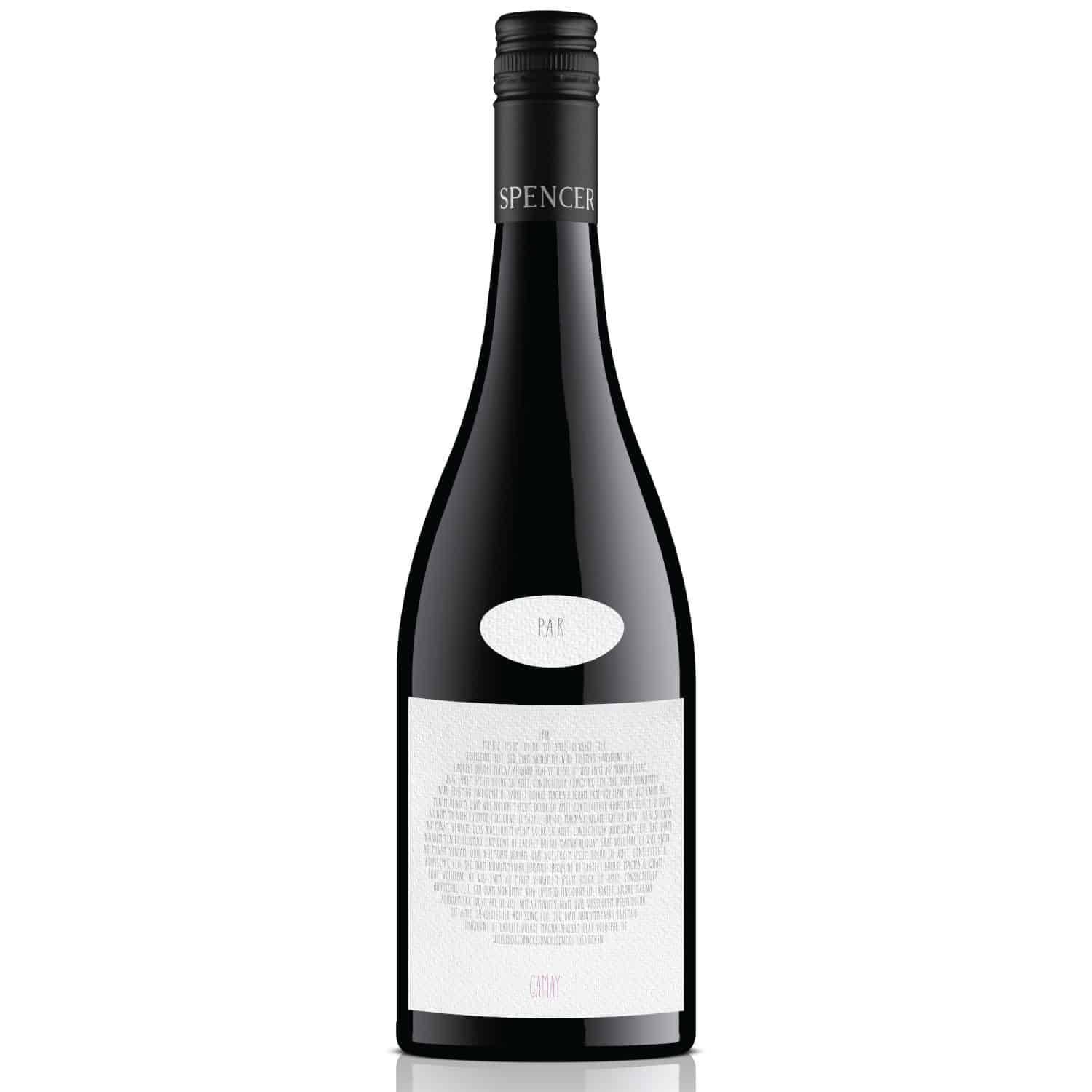par gamay label on bottle