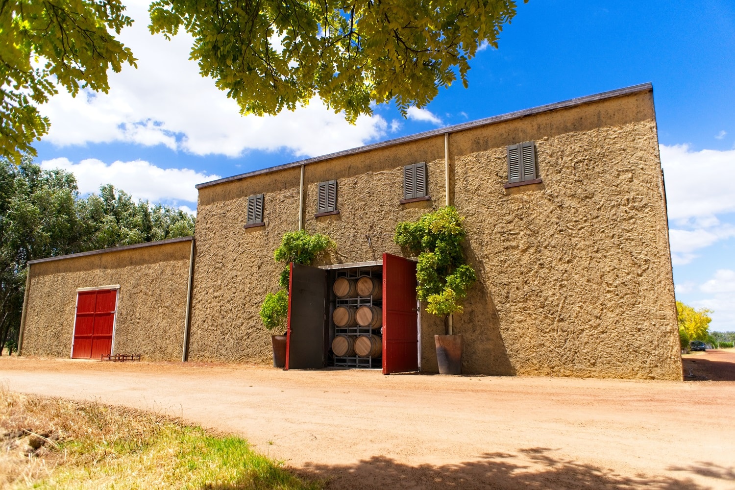 winery door open bright x
