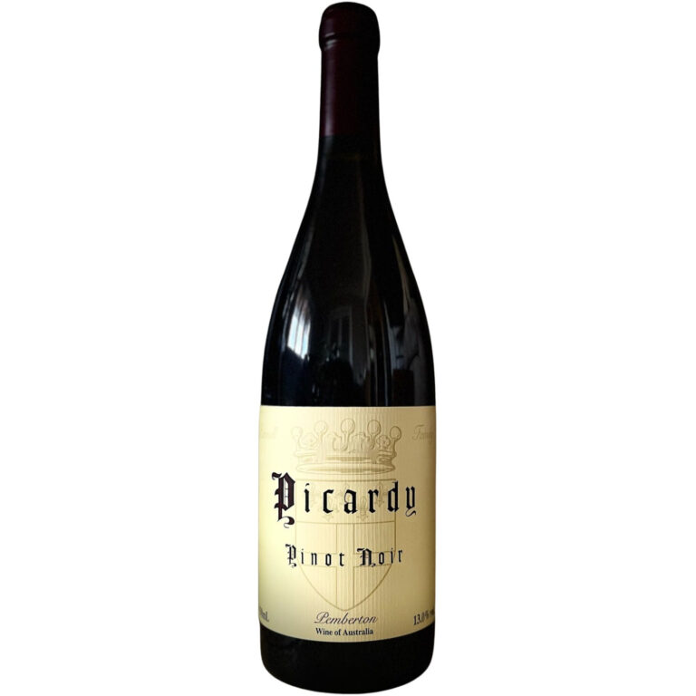 Picardy Pinot Bottle Shot Blank White Background Generic Vintage Bottle Shot